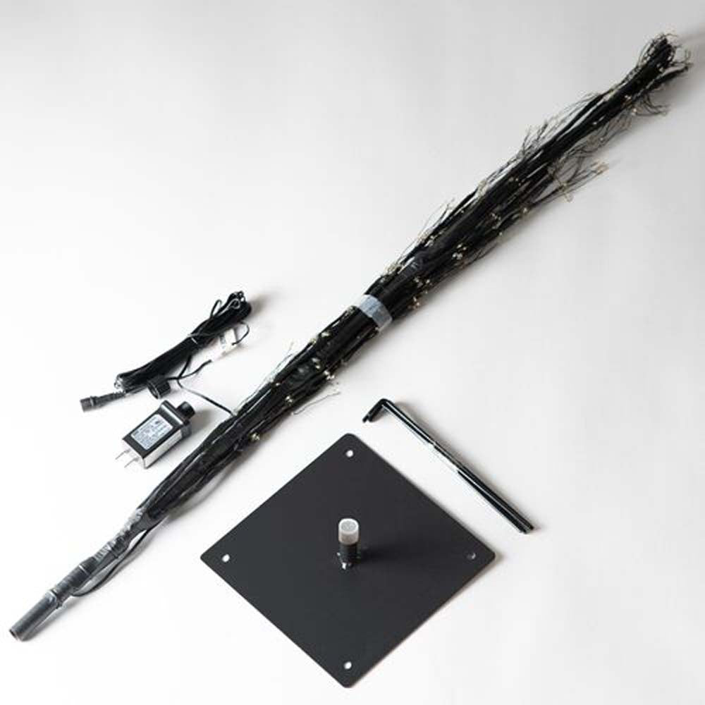 6-ft. Black Fairy Light Tree, Warm White LED
